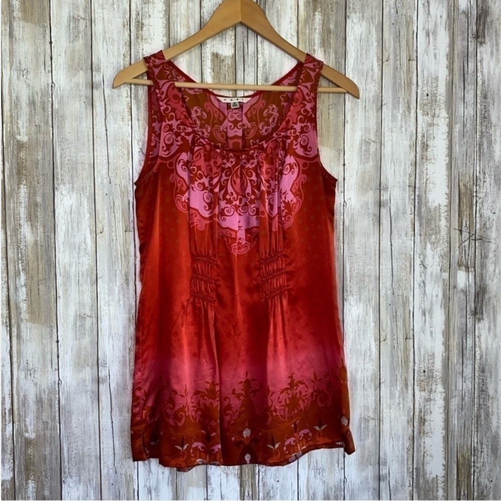 Cabi Hibiscus Floral Sleeveless Blouse - Picture 3 of 7